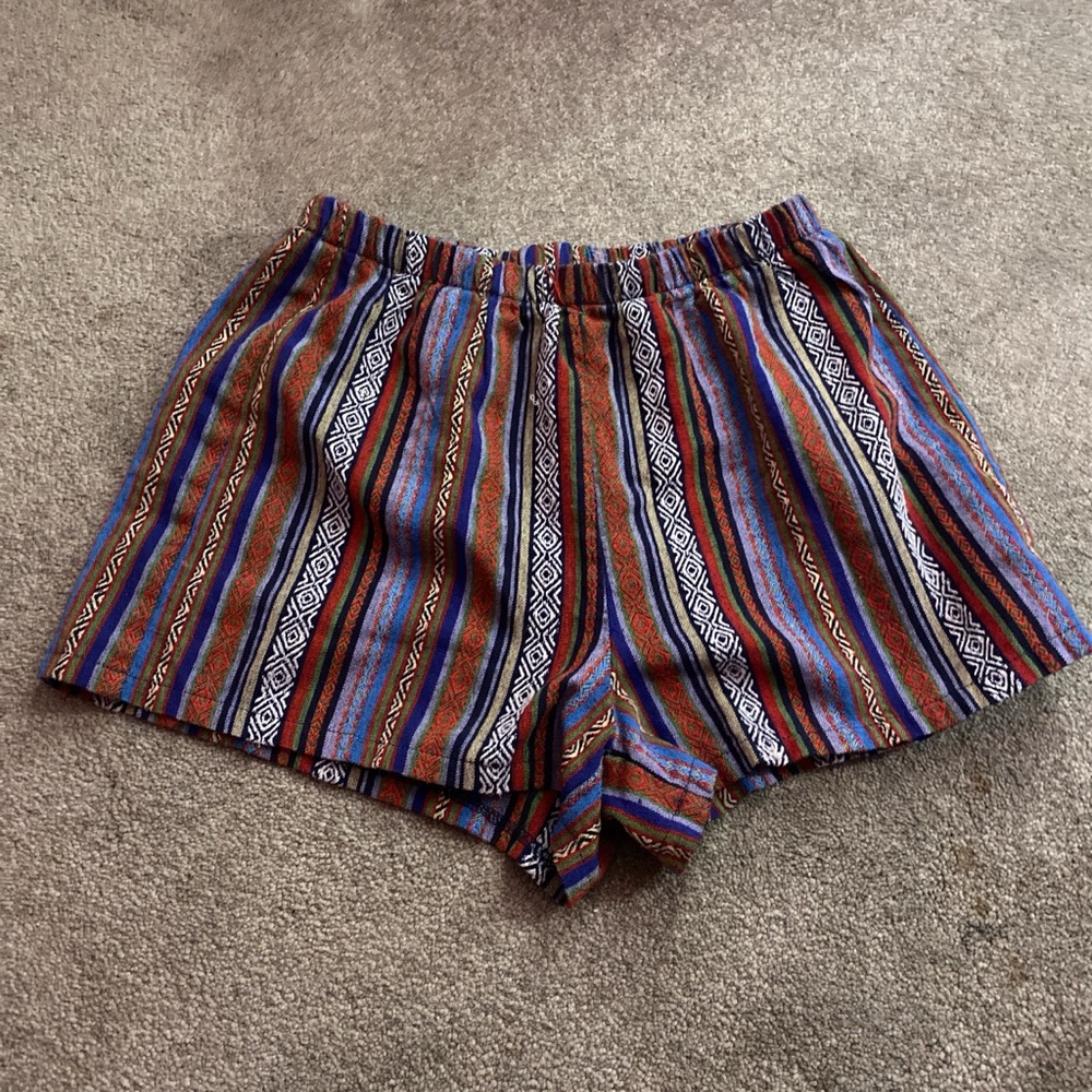 Colorful Striped Women's Shorts